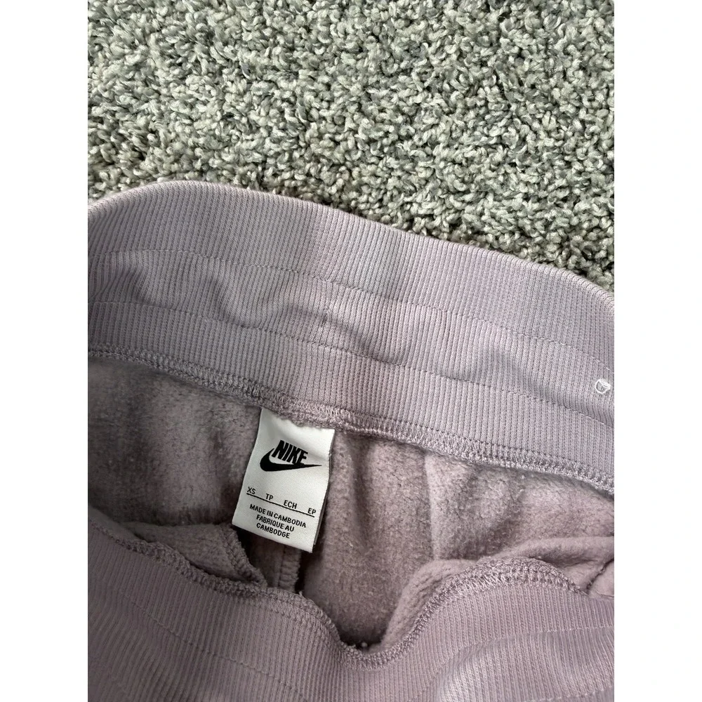 Nike Phoenix Fleece High Waisted Wide Leg Pants Women's Size XS Purple